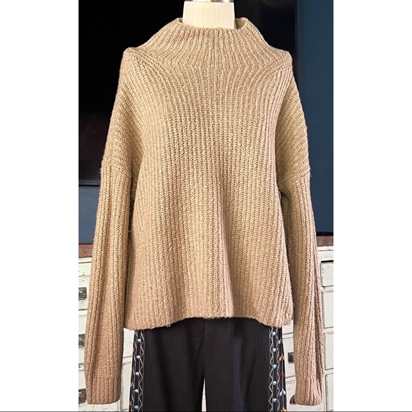 Anthropologie Mock Neck Pullover Sweater L - Picture 13 of 14